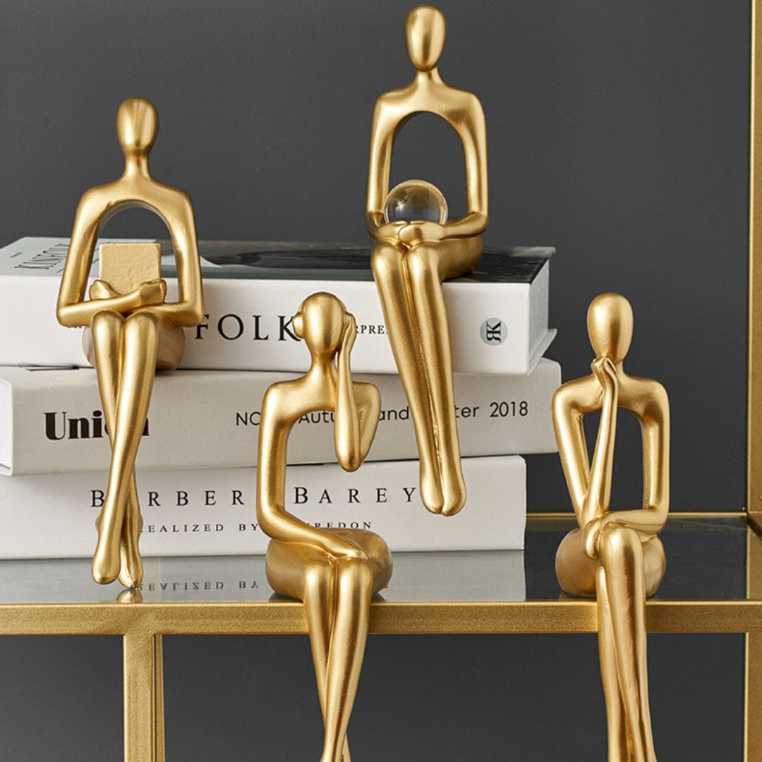 Boekenplank Beeldjes - Luxura - Abstract Design - Luxe Decor